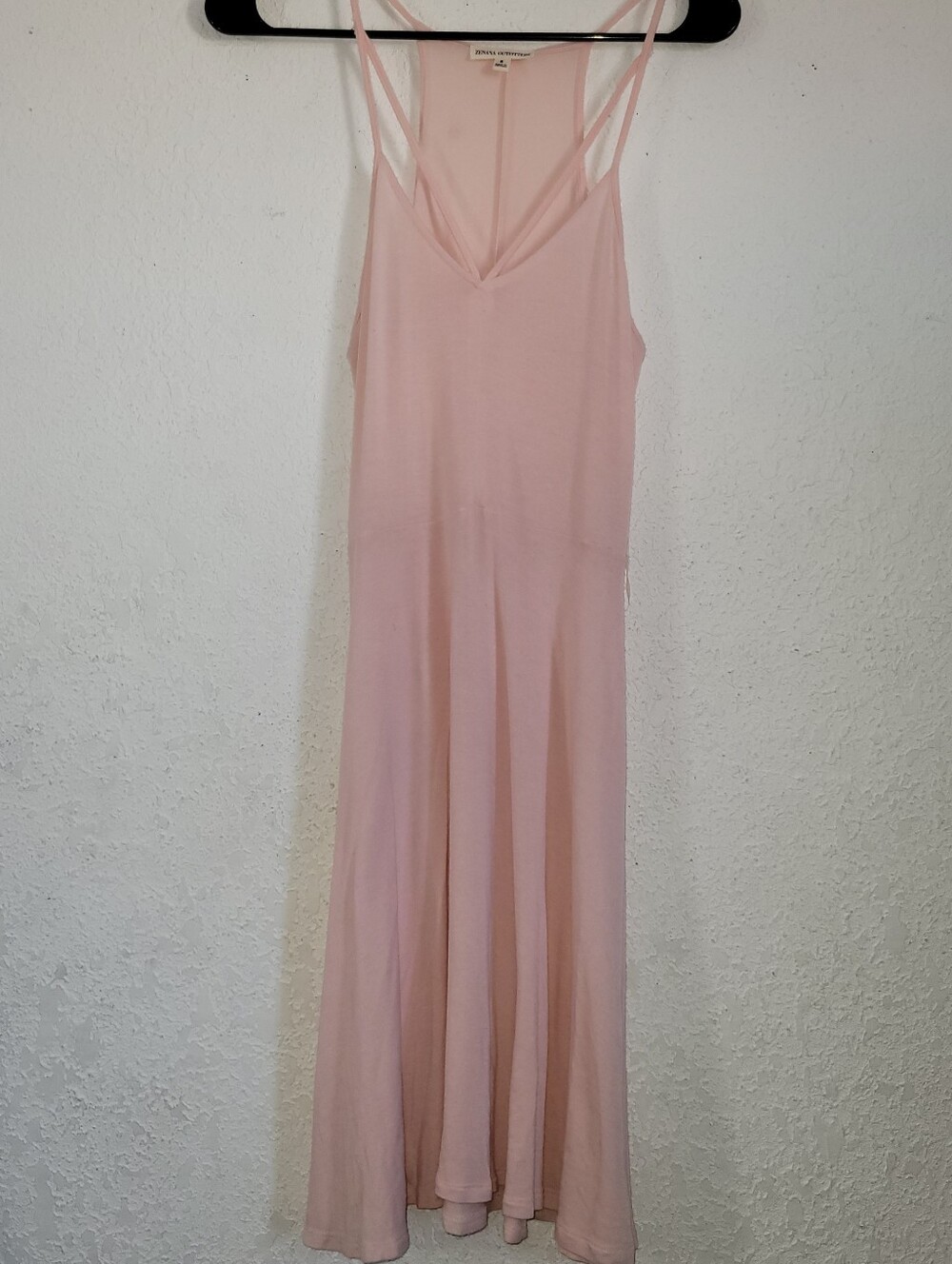 Light Pink Sleeveless Mini Dress with Double Straps